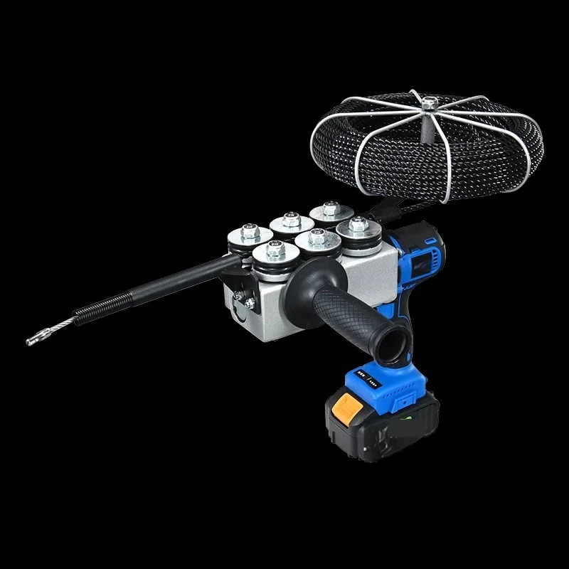 Automatic Pull Wire Stringing Machine Cable Push Puller Tools Wall Threading Machine Electric Communication Lead Machine