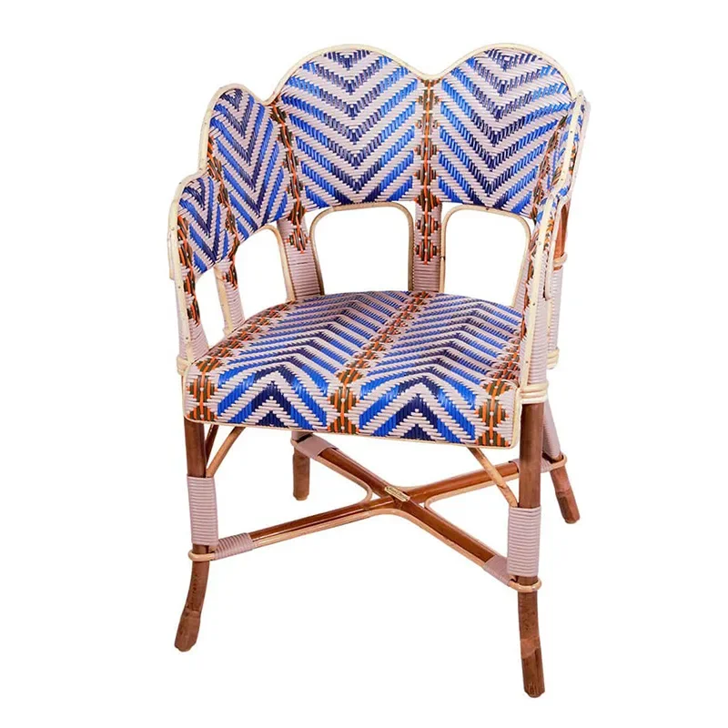 CX Nordic style real vine frame luxury dining chair home restaurant color matching imitation vine