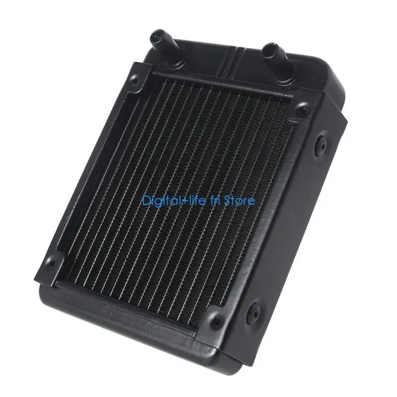 E06D Aluminum Radiator CPU Water Cooling Heat Exchanger with 1/4 inch Thread 18 Tubes