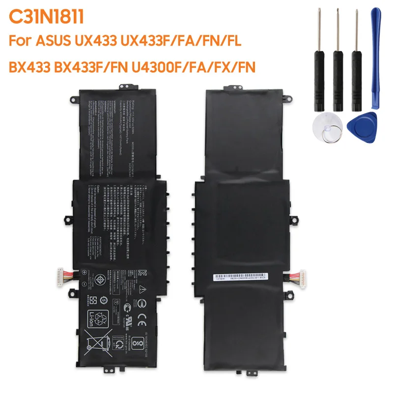 

Новая сменная батарея C31N1811 для ASUS UX433 UX433F UX433FA UX433FN UX433FL BX433 BX433F BX433FN U4300 U4300F U4300FA U4300FN