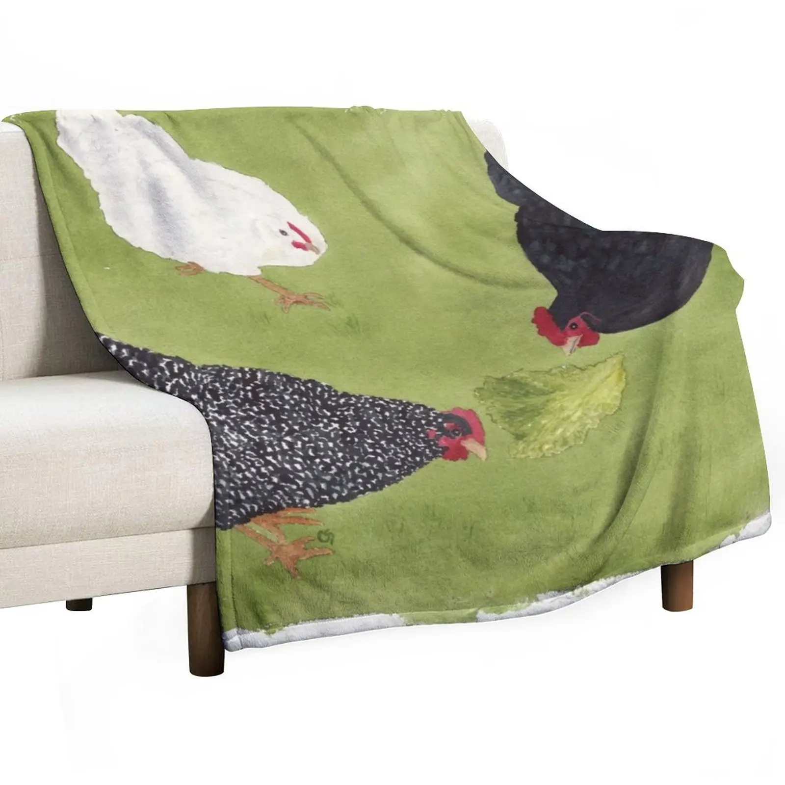 The Ladies Love Salad Watercolor Throw Blanket Multi-Purpose heavy to sleep blankets ands Blankets