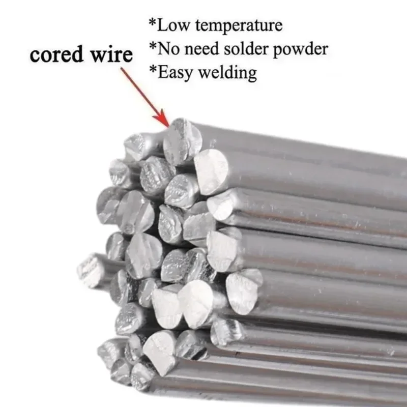 30/10PCS Low Temperature Welding Rods Universal Copper Aluminum Welding Rods Cored Wire Solder Weld Bar Repairing Soldering Tool