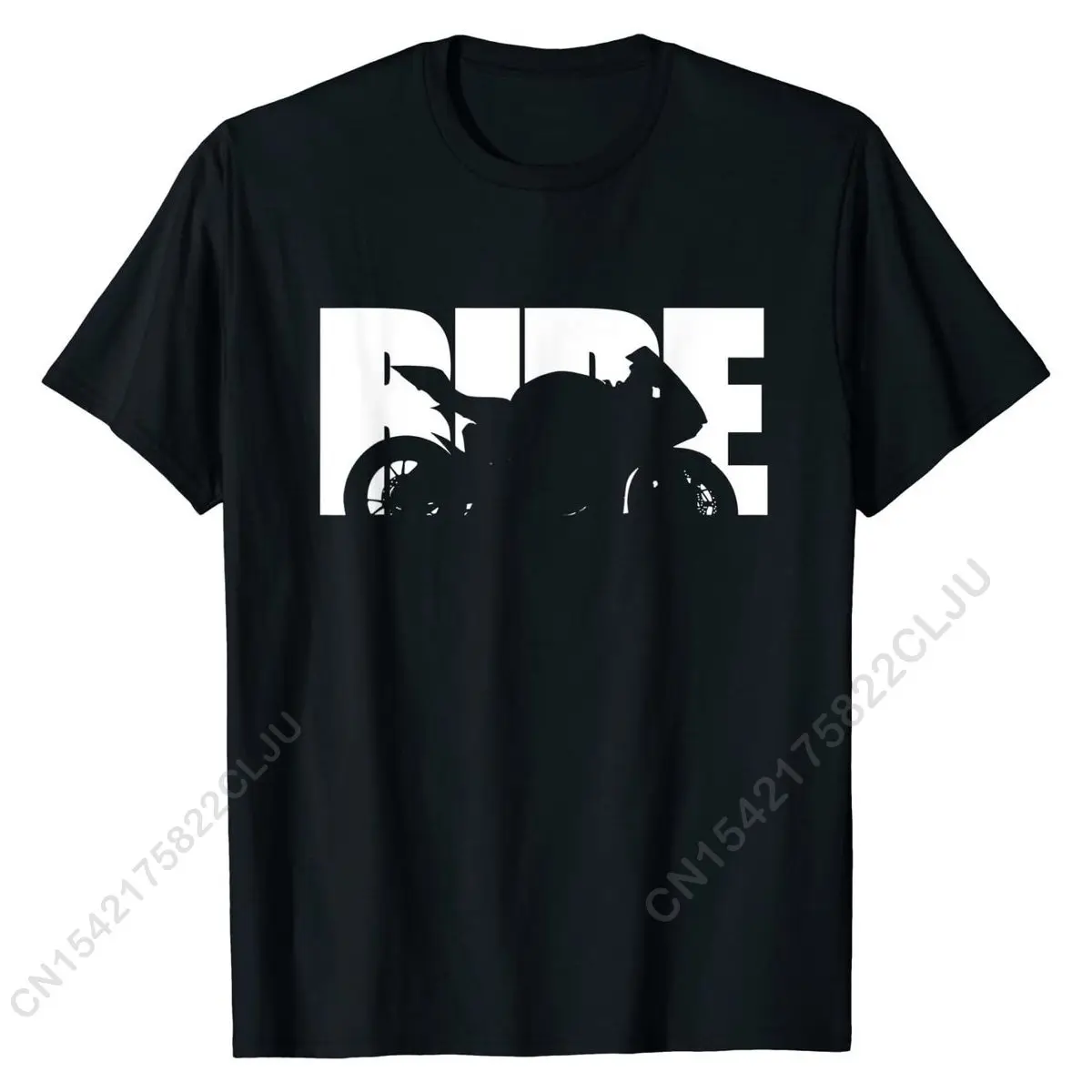 Ride Bike Design Motorcycle Shirt - Biker Life T-Shirt Company Geek Tops & Tees Cotton Top T-shirts For Men Simple Style