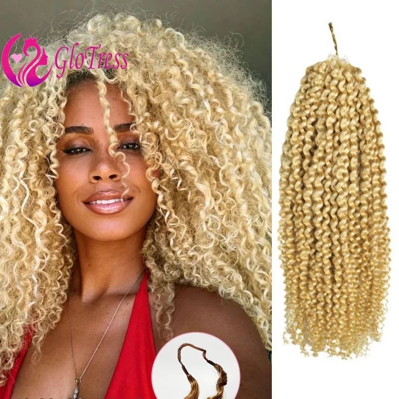 

Наращивание волос 613 Deep Wave Crochet из натуральных волос, без узлов, предварительно разделенные, кудрявые, с петлями на нитке, многоразовые, 14-24 дюйма