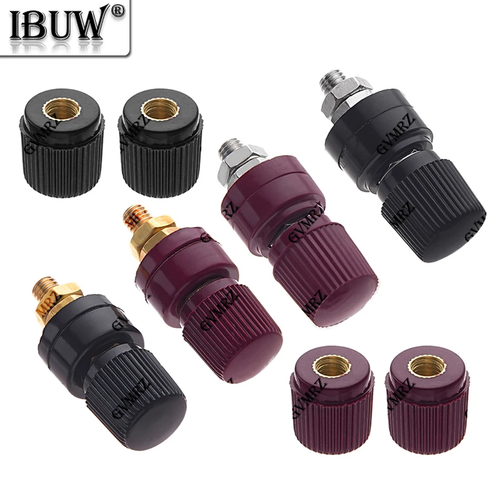 2PCS Power Supply Terminals MM Full 6333 Brass Terminal Blocks Copper Posts Welding Machine Inverter Post Connector M6