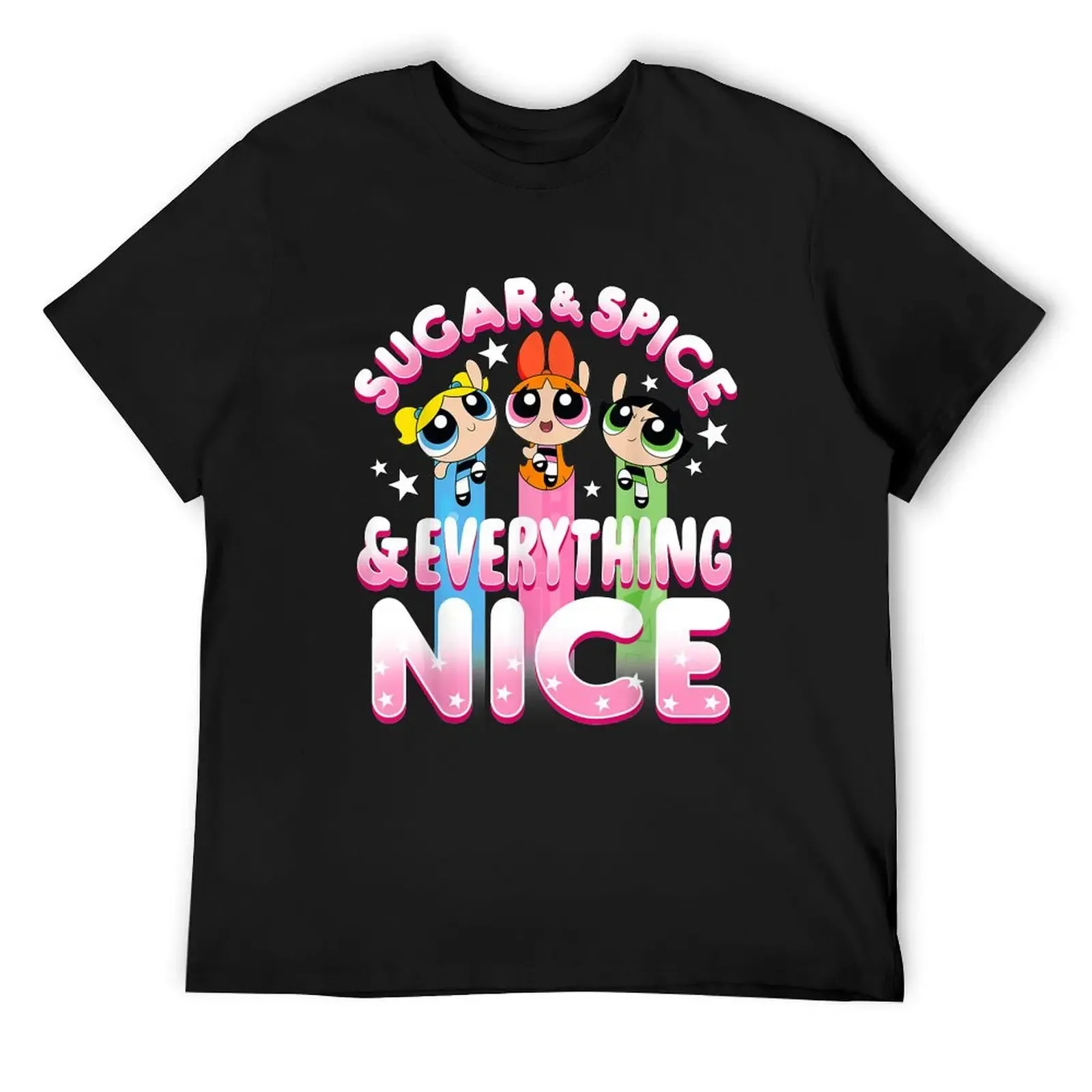 

Powerpuffs Girls Sugar and Spice & Everything Nice T-Shirt rapper graphic tees summer 2025 mens big and tall t shirts