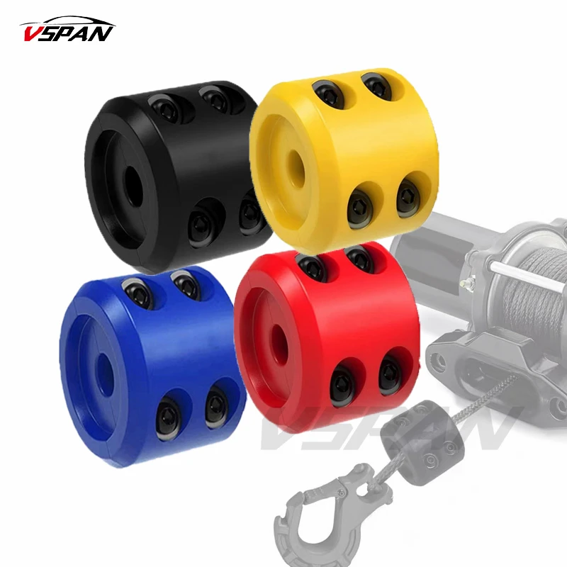 

Vspan Winch Cable Hook Stopper Rubber Winch Rope Winch Accessories for ATV SUV UTV Truck Cable Saver 4x4 Offroad Car Accessories