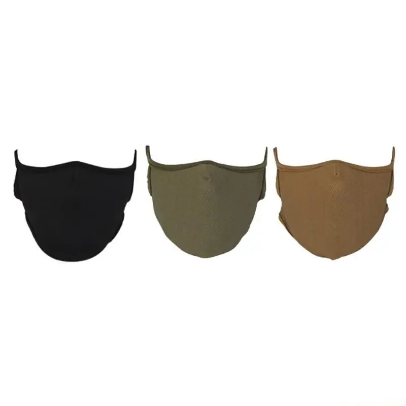 

M5TC Маска для стрельбы Силиконовая маска на половину лица Эластичный чехол для лица Аксессуары для стрельбы