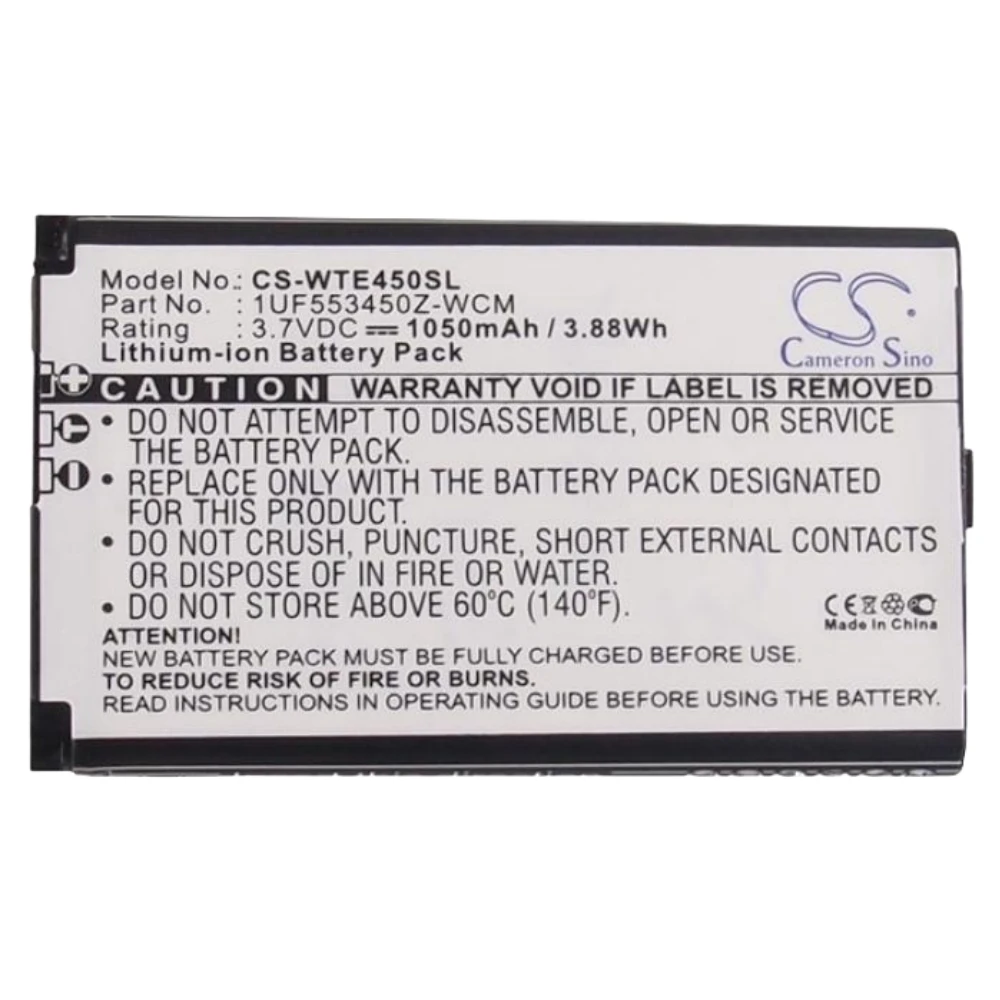 

Li-ion Tablet Battery for Bamboo, 3.7V, 1050mAh, Compatible Models: CTH-470K-DE, CTH-470K-EN