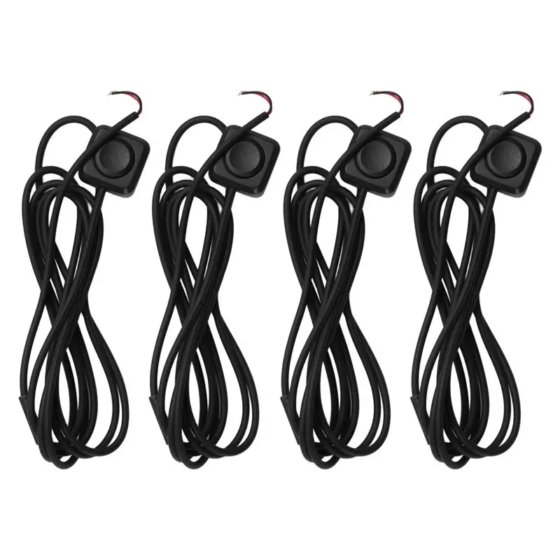 A74E-4Pcs Momentary Switch 12V 24V Mini Button Switch For Car Horn, Industrial Control, Electronics Experiments