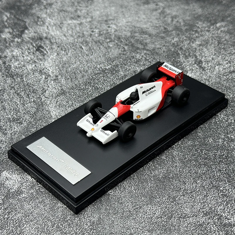 Diecast Model Car LCD 1:64 Scale McLaren Honda MP4/6 Alloy Race Car Model Collection Toys for Boys Gif Souvenir in Stock