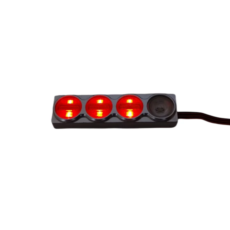 Kov LED taillight zadek lampa pro 1/14 tamiya RC kamion auto SCANIA VOLVO FH12 FH16 ACTROS AROCS muž stupňů DIY částí