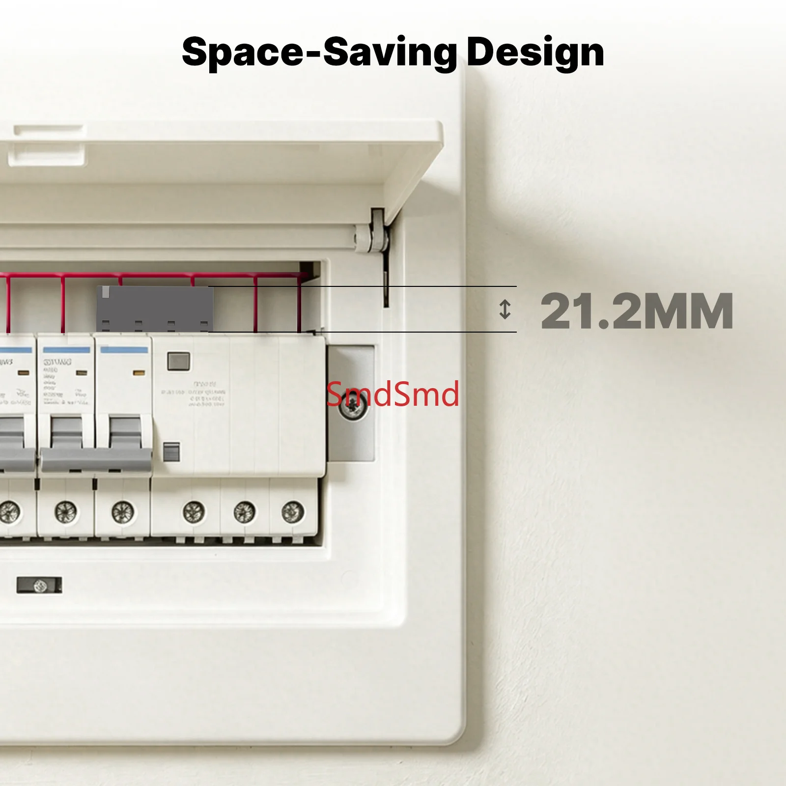 1-Phase Smart Power Metering Module Electricity Consumption Monitor 63A Measure Built-in Current Transformer