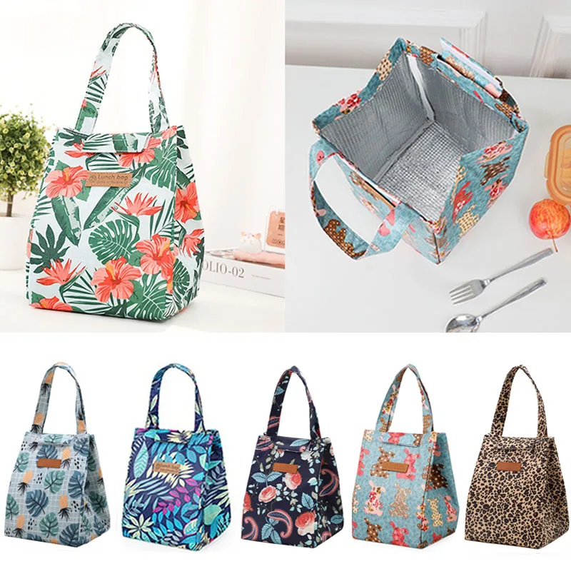 New 1PCS Lunch Thermal Small Bag Insulated Lunch Bag  Adults for Work Bento Food Bag Keeps Cold and Heat WCB02