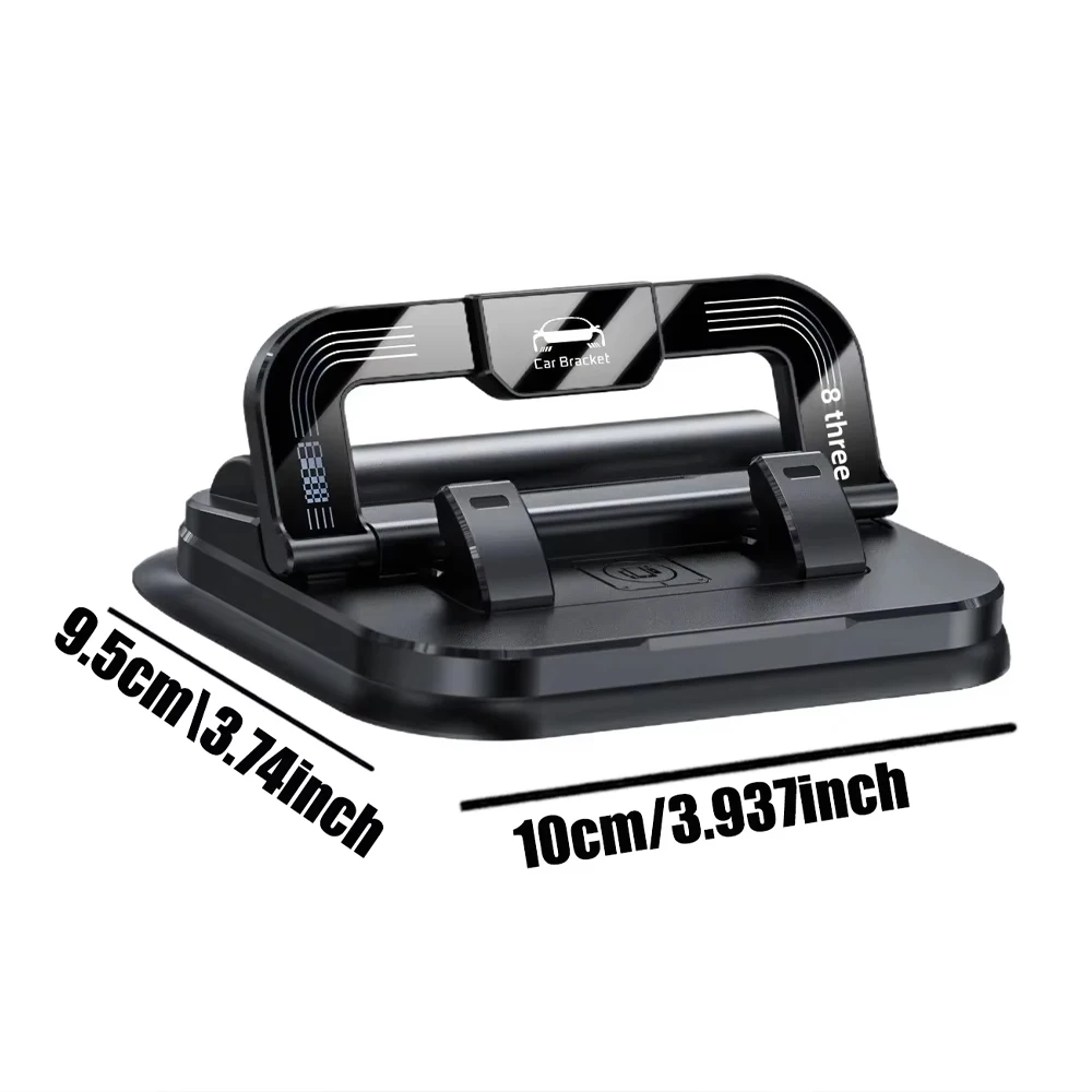 New Car Phone Mount for Car 360° Rotatable Dashboard Horizontal & Vertical Viewing Cell Phone Holder Car Temporary Parking Card