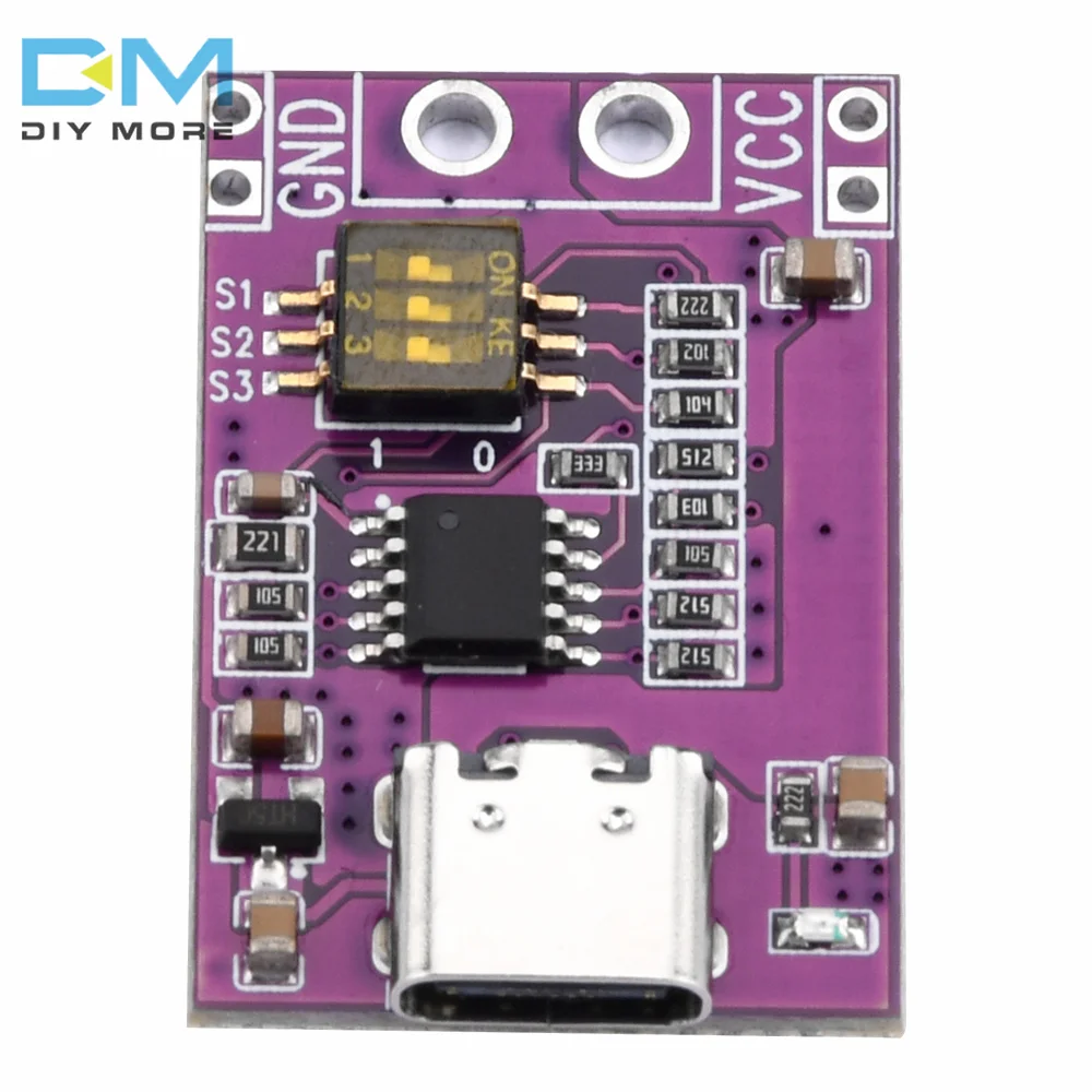 PD/QC/AFC Fast Charging Deception Trigger TYPE-C Supports Fixed Voltage Output of 5V 9V 12V 15V 20V Multi-protocol Support