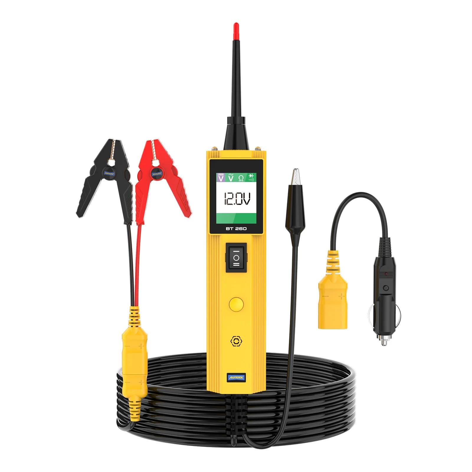

AUTOOL BT260 Car Electric Circuit Tester Probe tool with LED Display for Voltage Digital meter Automotive Scanner