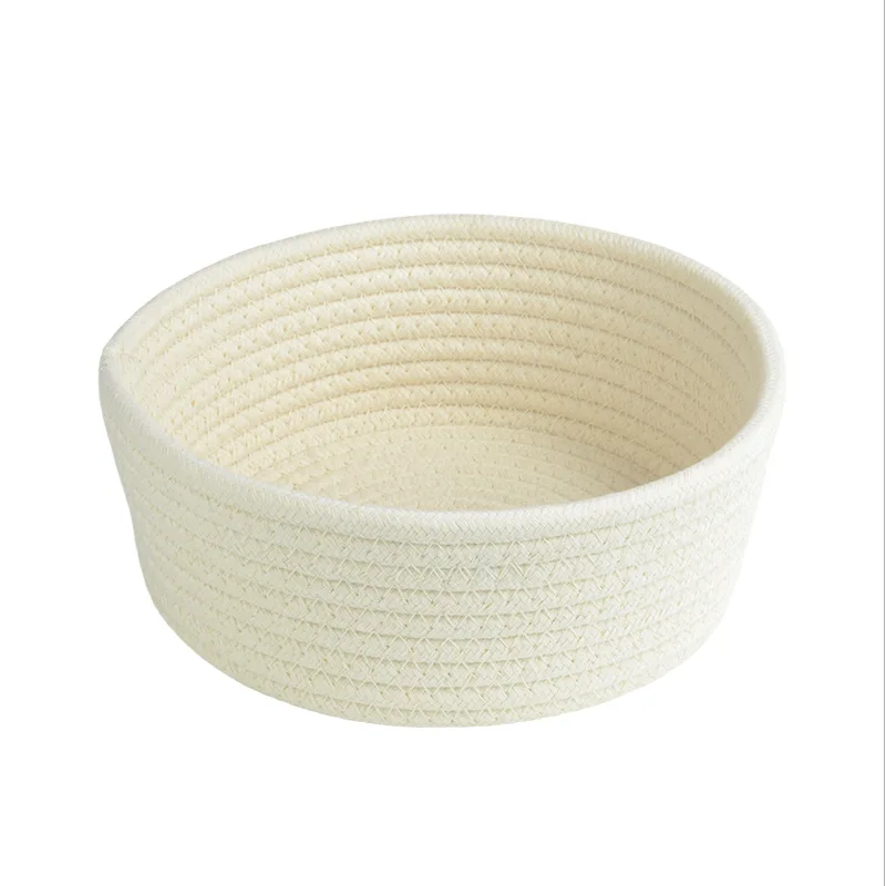 

Wholesale price multi-color environmentally friendly cotton thread table toys cosmetics storage basket