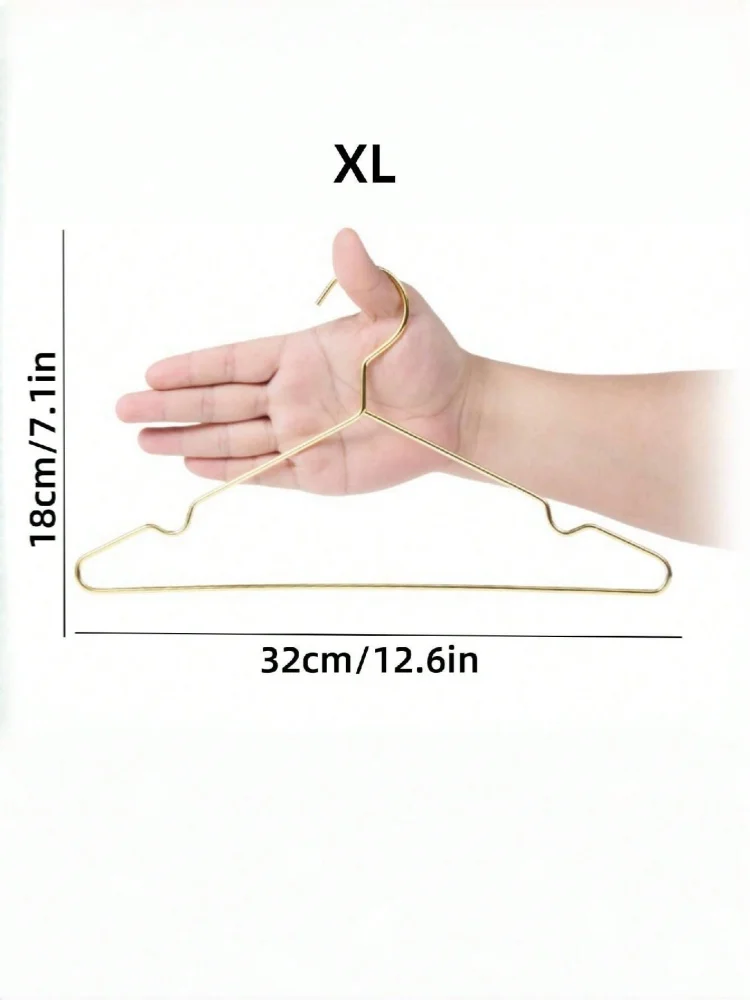 5pcs Mini Gold Tone Pet Hangers, Metal Clothes Hanger For Children, Teddy Dogs, Cats, Dolls, And Pet Stores