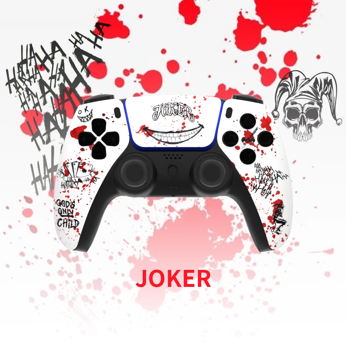 Joker edição limitada para ps5 controlador caso substituição capa frontal com touchpad gamepad capa para BDM-010/020/030/040 caso