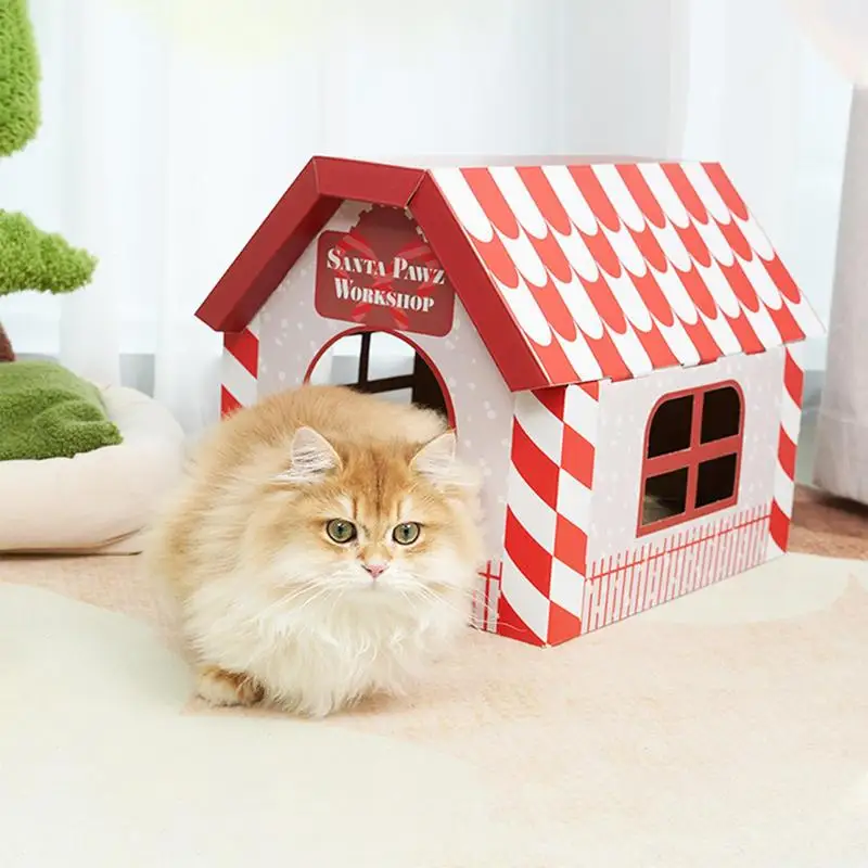 Cat Cardboard Houses For Indoor Cats Cat Houses For Indoor Cats Cat Houses For Outdoor Cats Christmas Cat House Animal House