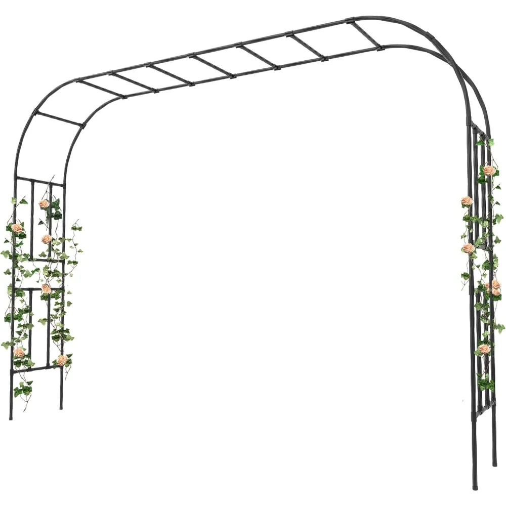 

126''x94.5'' Arbor Trellis, Trellis for Climbing Plants Outdoor, Garden Arch Arbor for Flower, Climbing Vine Vegeta