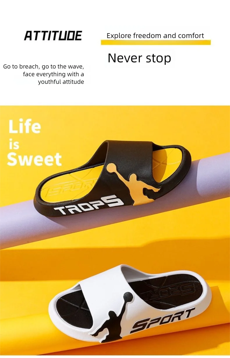 Mode männer Hausschuhe PVC Weiche Sohle Nicht-slip Rutschen Casual Outdoor Strand Flip-Flops Hause Badezimmer Paare Hausschuhe neue Sandale – Detail 2