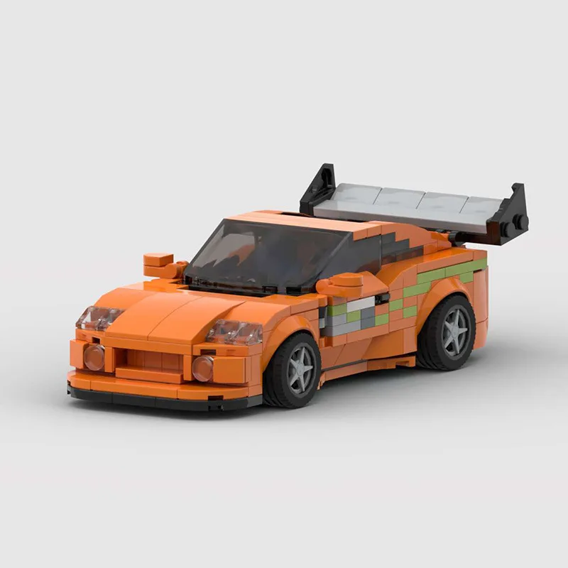 Furious MK4 Supra City Technical Car Speed Champion Sports Racing Vehicle Racer Building Blocks compatible with LEGO Toy Gift