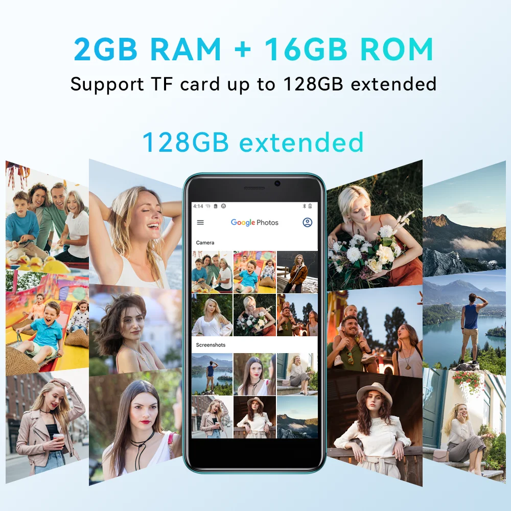 Cubot J20 smartfon 4 "Mini ekran 2GB + 16GB(128GB rozszerzony) 2350mAh bateria Android 12 Dual Sim 4G GPS telefony komórkowe