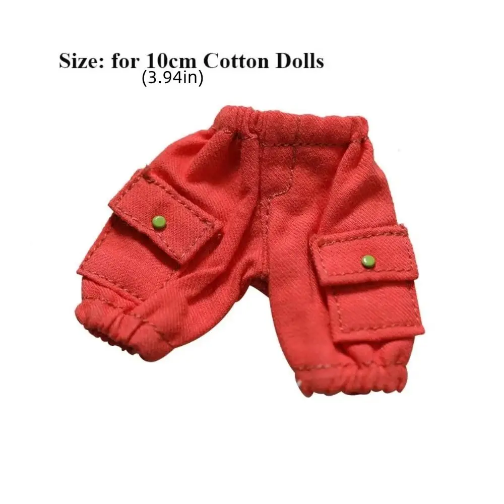 Mode vêtements décontractés coton poupée pantalon poche pantalon en peluche poupée pantalon remplacement 10 cm poupée jean vêtements enfants jouets