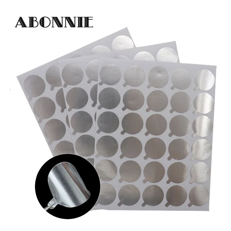 ABONNIE Disposable Glue Paper Pad Eye Sticker 300pcs Eyelash Glue Holder Foil Pallet Glue Paper Patches Sticker