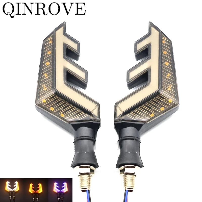 Universal Motorcycle LED Turn Signals Flowing Direction Indicator Turning Lamp for Triumph Street Triple 765 Aprilia SR 50 125