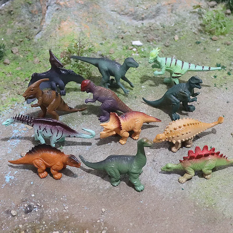 Jurassic Park Miniature Model Pterosaur Stegosaur Triceratops Spinosaurus Tyrannosaurus Rex Mini Dinosaur Marine Animal Set Toys - Image 3