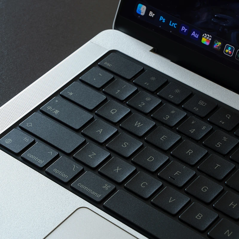 (Us American American Version) Translucent Gray Mbp Suitable for Apple Mac Book Pro 13.3 Air13 14-Inch 16 2024 Notebook A3401 Keyboard Sticker Key Sticker Translucent Protection Sticker M4 Film 15.3