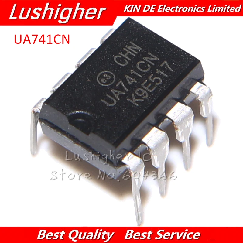 100 buah UA741CN DIP8 UA741CP DIP UA741 OP Amp LM741