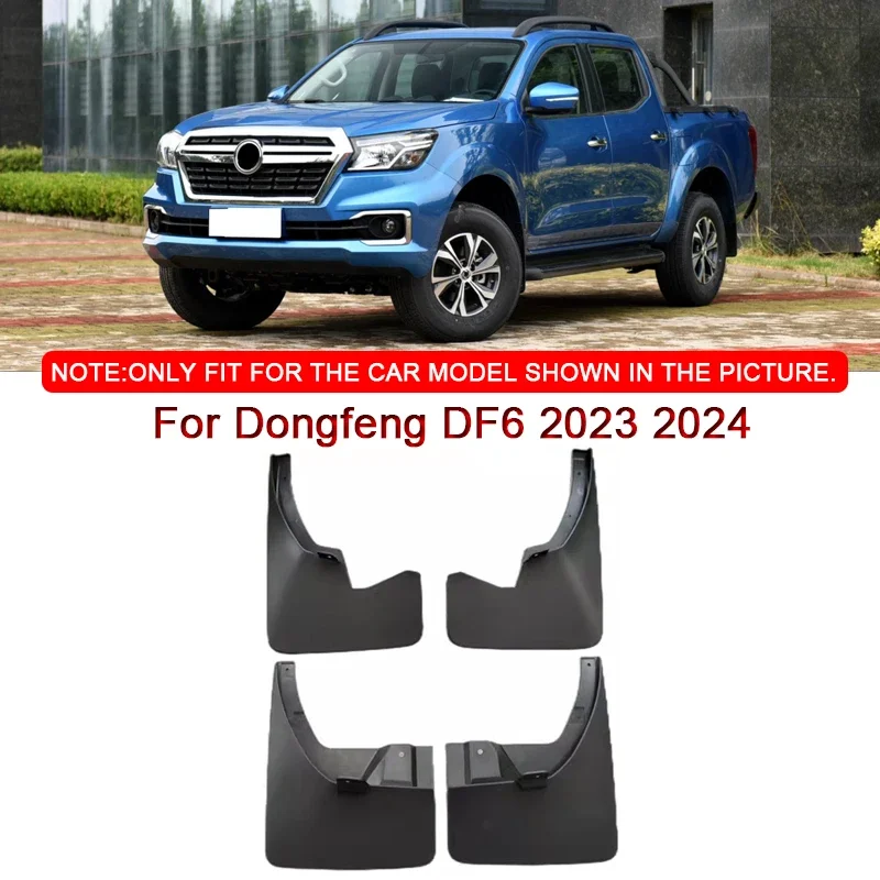 

For Dongfeng DF6 Rich 6 2023 2024 Car Styling ABS Car Mud Flaps Splash Guard Mudguards MudFlaps Front Rear Fender Accessories