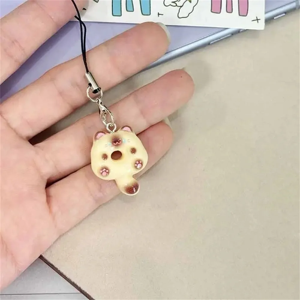 Key Chain Lightweight Mobile Phone Lanyard Donut Keychain Unique Cute Pendant For Bag Gift Backpack