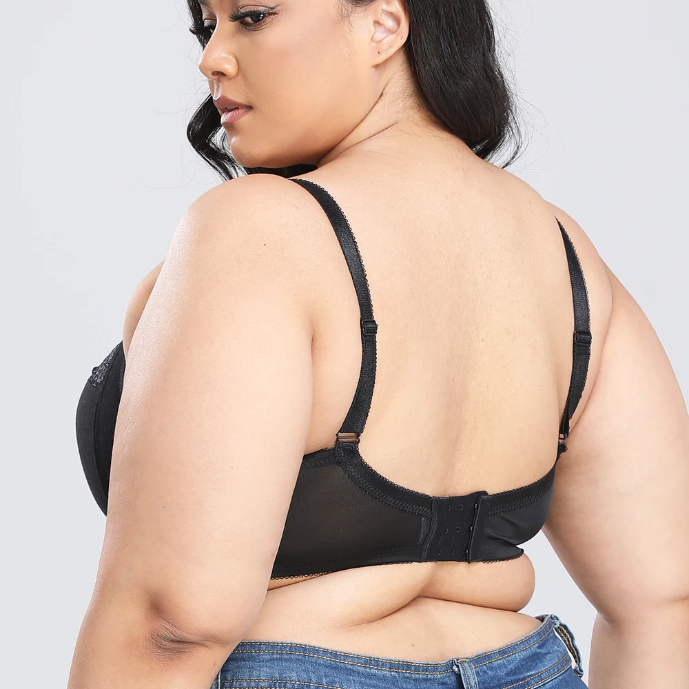 Bras For Womens Lingerie Support Bralette Wireless Sexy Plus Size Brassiere 40-48 G H Cup