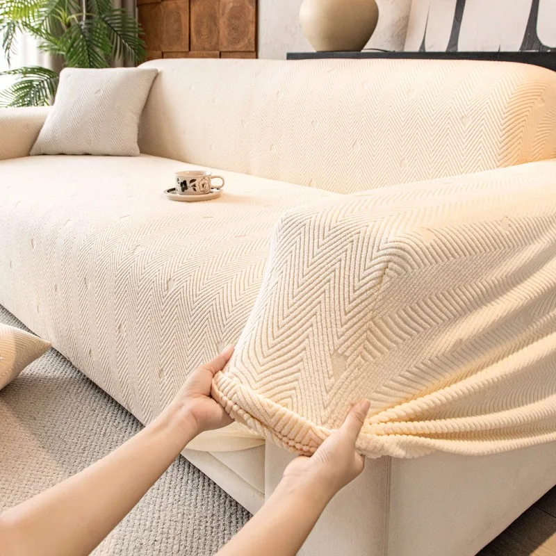 1pc Elastic Sofa Covers for Living Room Sofa Couch Cover Chair Protector 1/2/3/4-seater Geometric Sofa Slipcovers