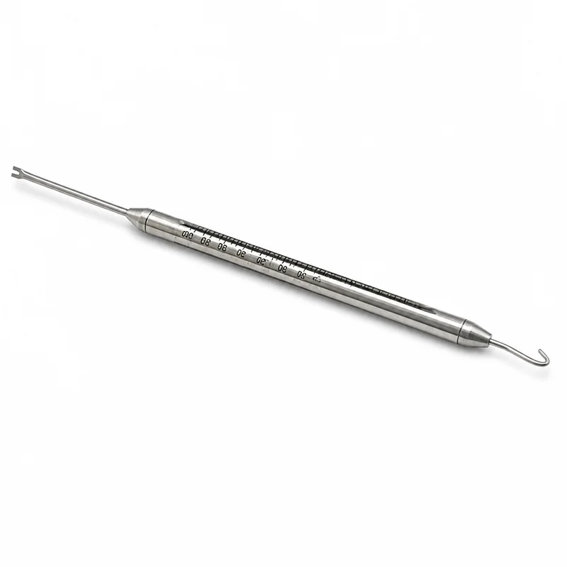 VV Autoclavable 304 Stainless Steel Orthodontic Force Gauge Dual End Push Pull Dynamometer Tension Meter for Elastics & Springs