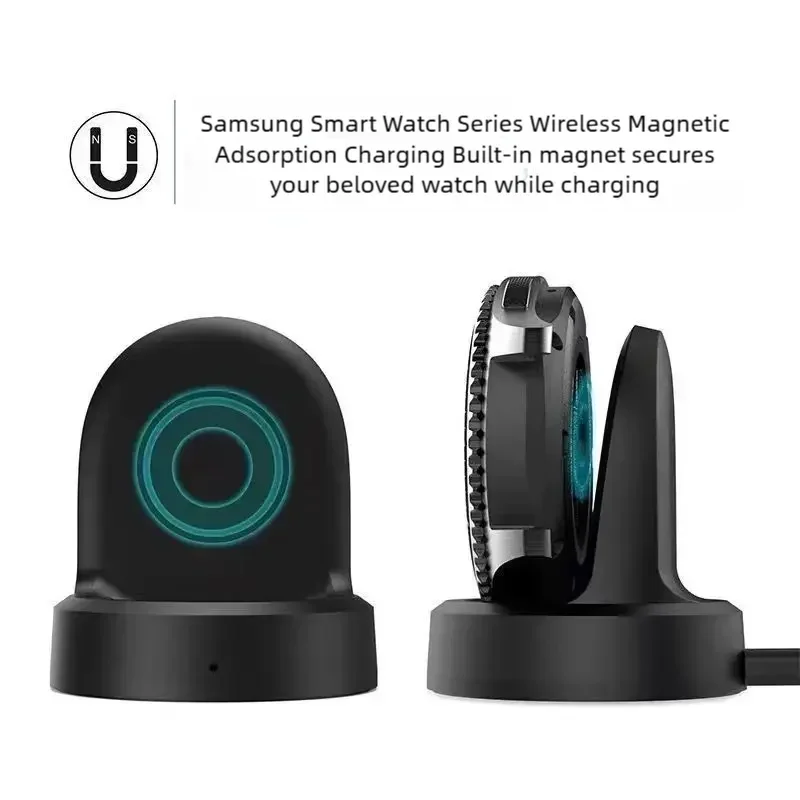 Wireless Fast Charger Base For Samsung Gear S2 S3 S4Frontier Watch USB Charging cable For Samsung Galaxy Watch SM-R800 R810 R815