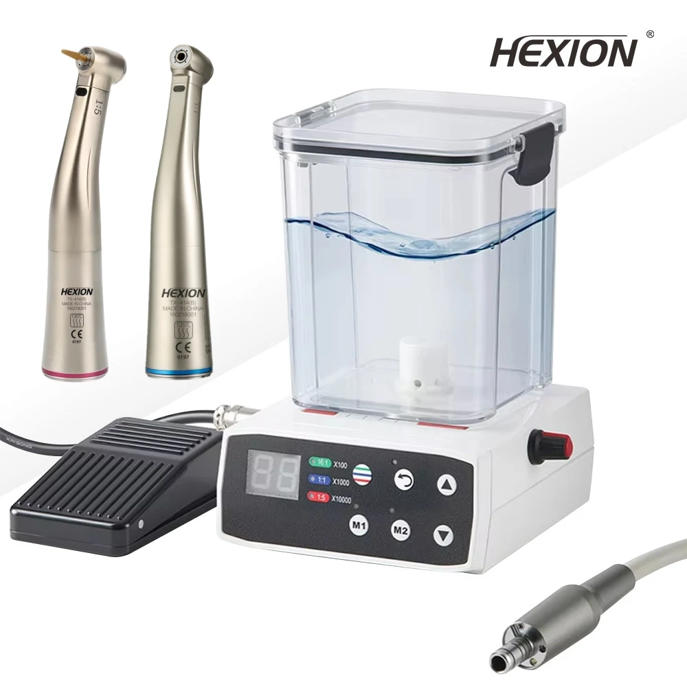 2 In 1Dental LED Brushless Electric Micro Motor With Water Tank1:1/1:5/16:1 Contra Angle Handpiece Dentist Training Clinic Tools