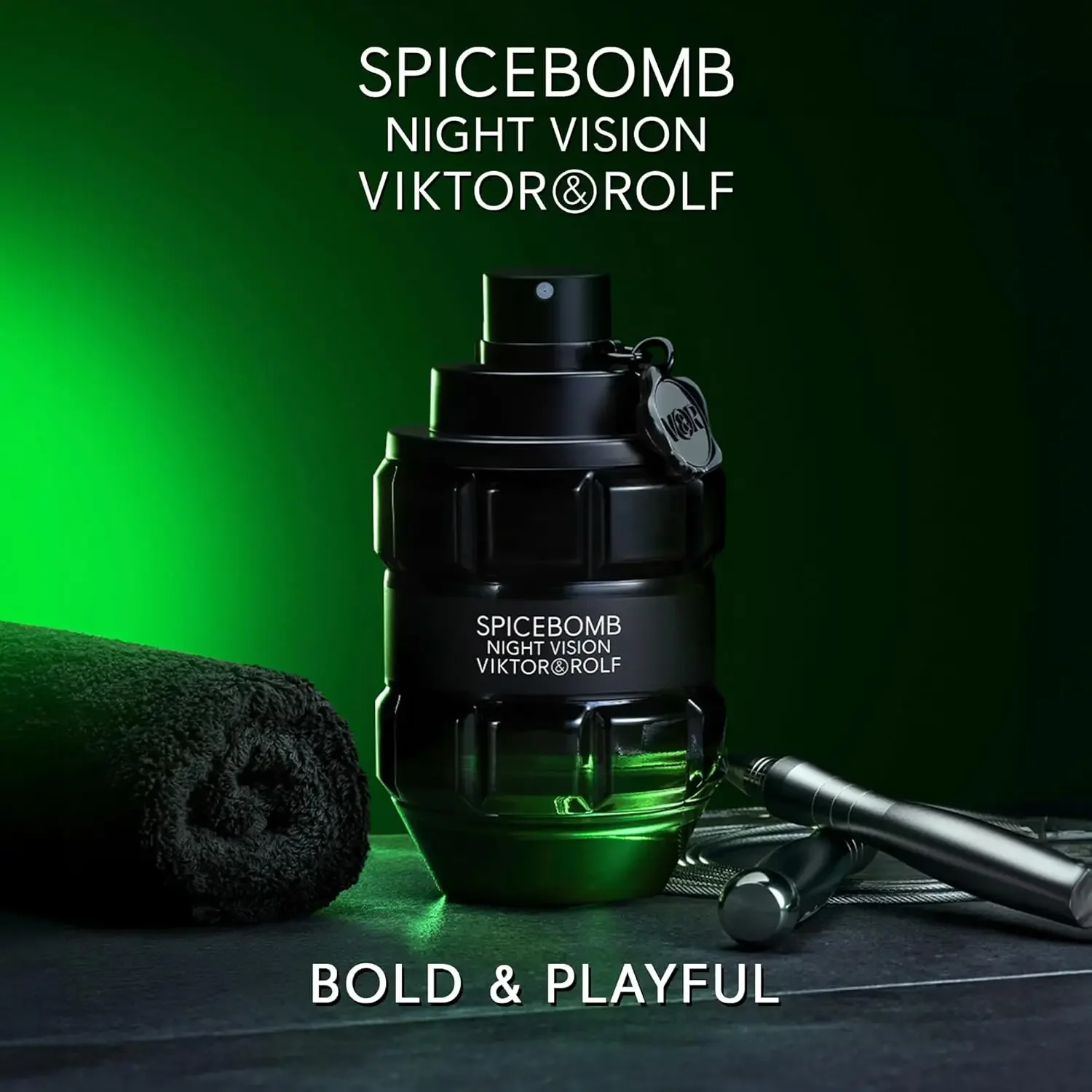 Viktor&Rolf - Spicebomb Nightvision Eau de Toilette - Cálido, Especiado y Fresco - Colonia para Hombre - con Notas de Bergamota Cítrica, Bla