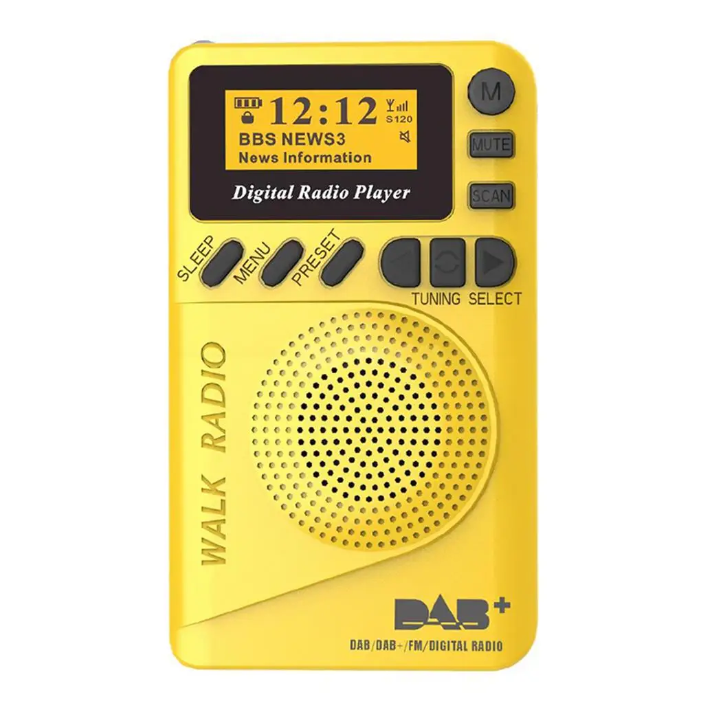 

P9 Mini Radio Receiver DAB/DAB+ 1000mAh Digital Radio FM LCD Display MP3 Playback EU Good Sound Battery Life