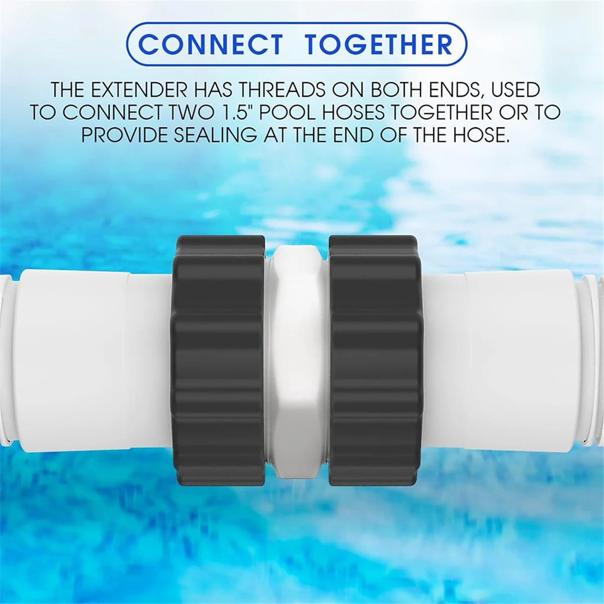 Konektor selang kolam renang dengan segel cincin, bagian adaptor selang Kolam renang