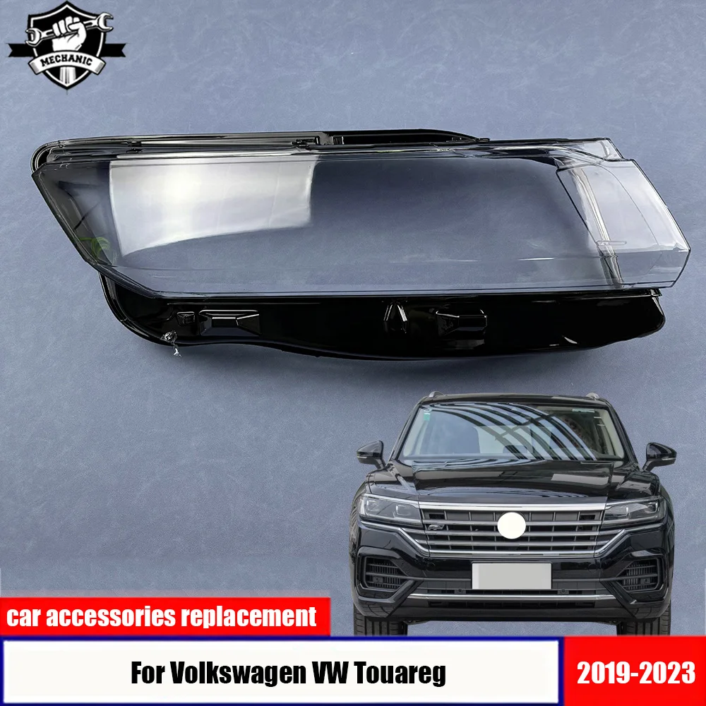 

For Volkswagen VW Touareg 2019-2023 Headlamp Transparent Cover Lampshade Lamp Shade Headlight Shell Lens Plexiglass