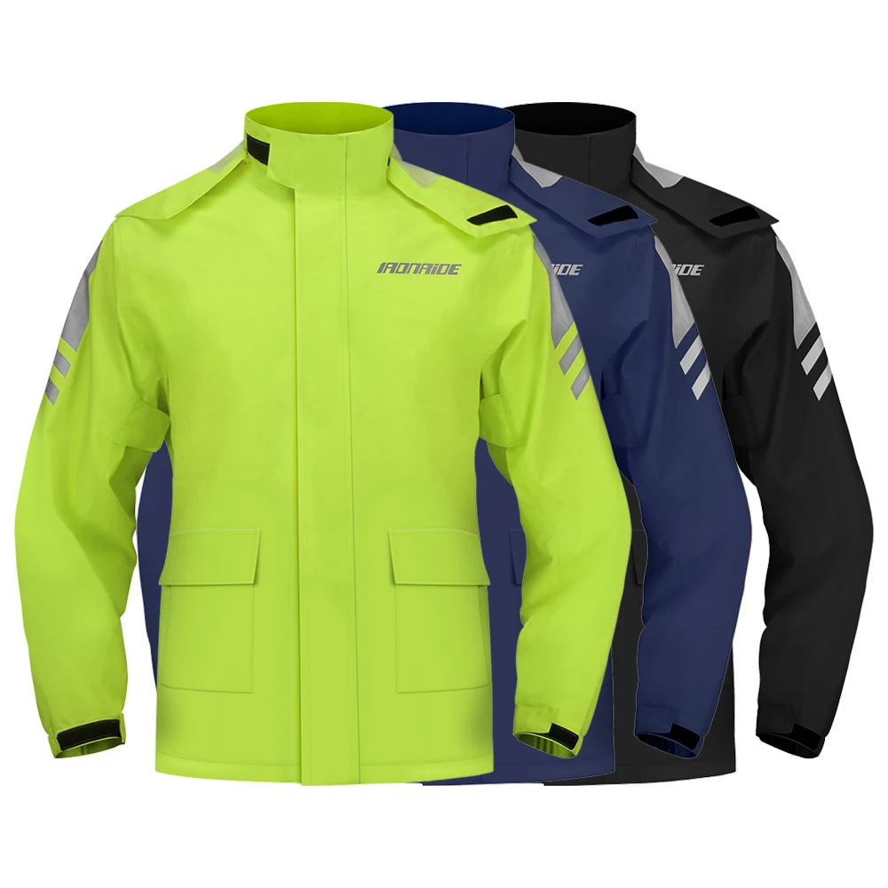 

Men's Women's Motorcycle Riding Raincoat Set Outdoor Full Body Split Raincoat With Invisible Shoe Cover Windproof And Rainproof