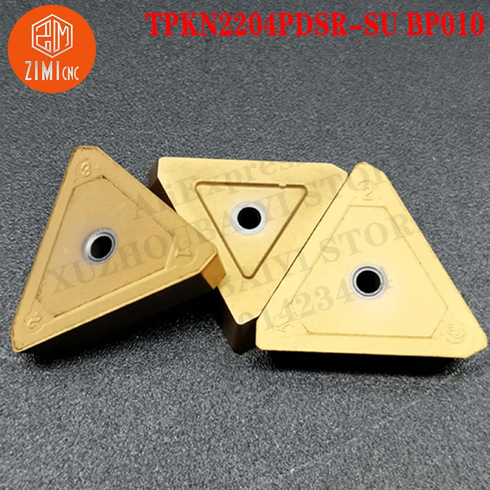 TPKN2204PDSR-SU BP010 CNC tool Insert Tools Carbide Insert Blade Cutter Lathe Metal mechanical Indexable External Turning Tools