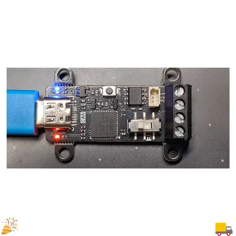 1 قطعة TYPE-C USB إلى CAN وحدة Canable SLCAN مصحح الأخطاء الأسود PCB دعم برنامج الاتصالات Python-CAN