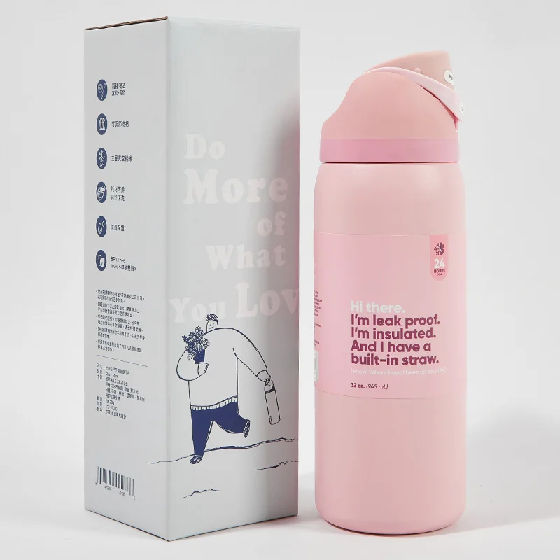 

O-WA Vacuum Flasks & Thermoses Water Bottle Drinkware Thermo Tumbler Stainless Steel Thermal Mug Original Cold Hot